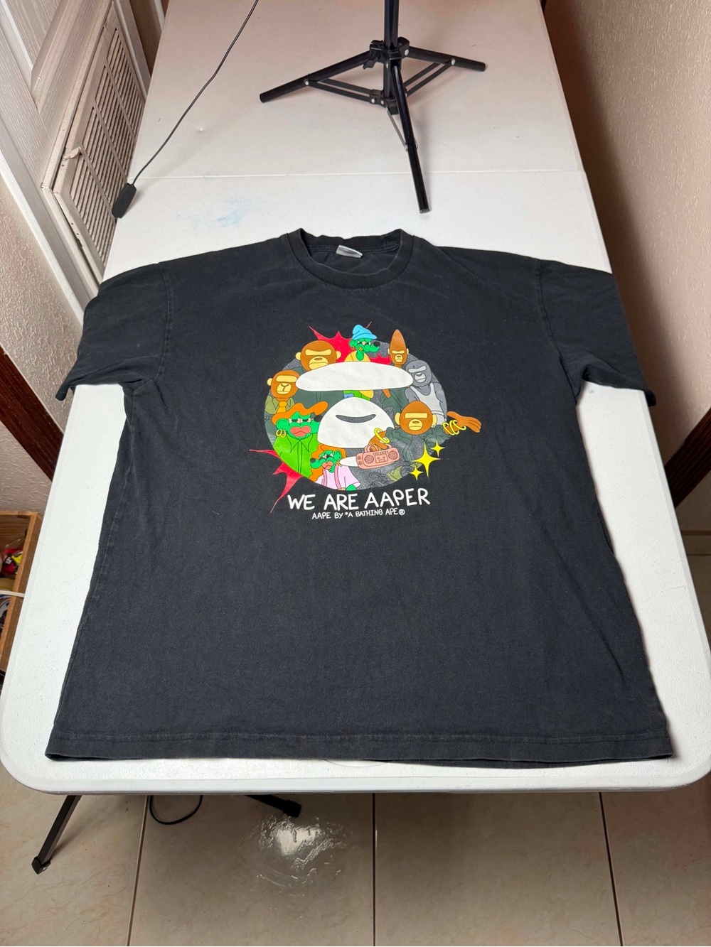 AAPE × Lil Kool AAPER Tee
AAPE by A Bathing Ape Bape Sz
XL